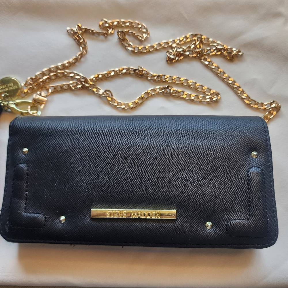 Good Used Condition Steve Madden Long Wallet Wristlet Sling Crossbody